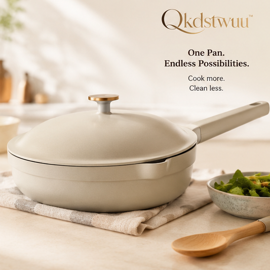 Qkdstwuu™ Ceramic Nonstick Always Pan for Daily Cooking & One-Pan Meals